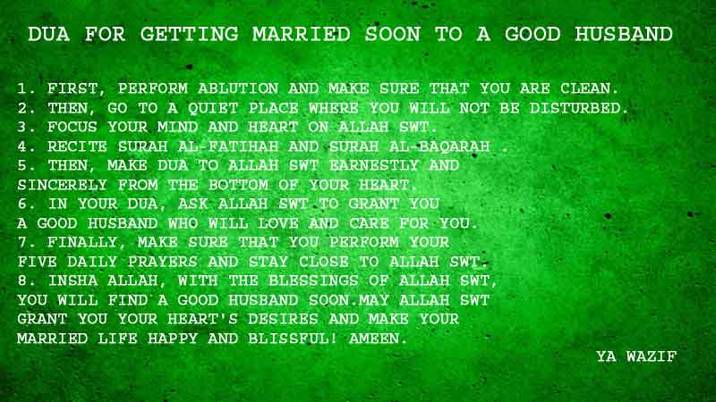8 Powerful Dua For Getting Married Soon To A Good Husband