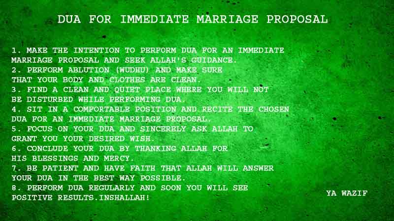 8 Powerful Dua For Immediate Marriage Proposal