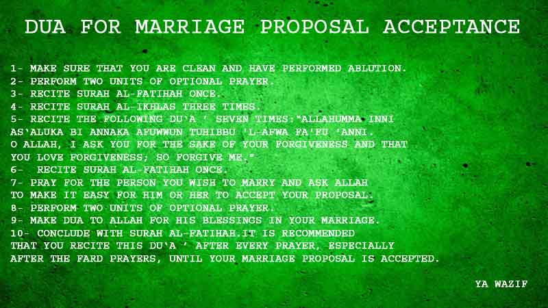 10 Powerful Steps to Follow Dua For Marriage Proposal Acceptance