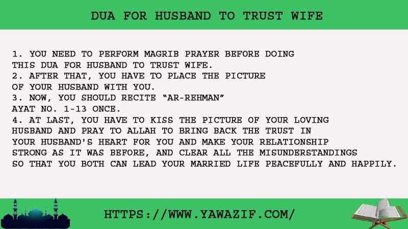 4 Amazing Dua For Husband To Trust Wife