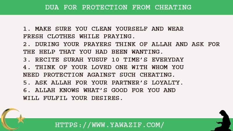 6 amazing Dua For Protection From Cheating