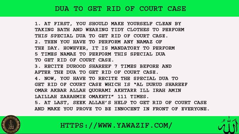 5 Genuine Dua To Get Rid of Court Case 