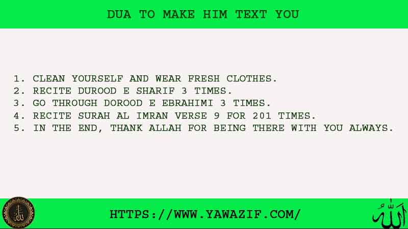 5 Amazing Dua To Make Him Text You