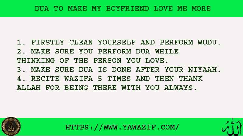 4 Powerful Dua To Make My Boyfriend Love Me More
