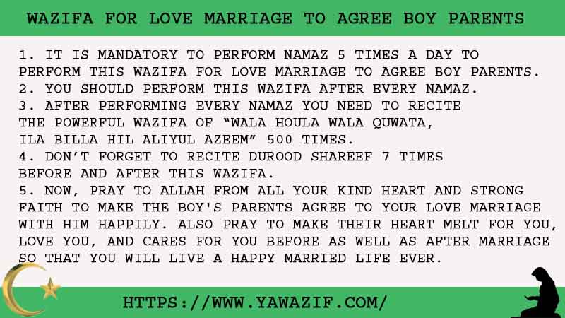 5 Easy Wazifa For Love Marriage To Agree Boy Parents