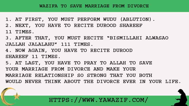 5 Quick Wazifa To Save Marriage From Divorce
