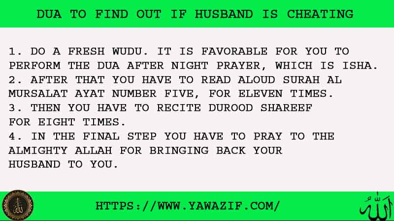 4 Best Dua To Find Out If Husband Is Cheating
