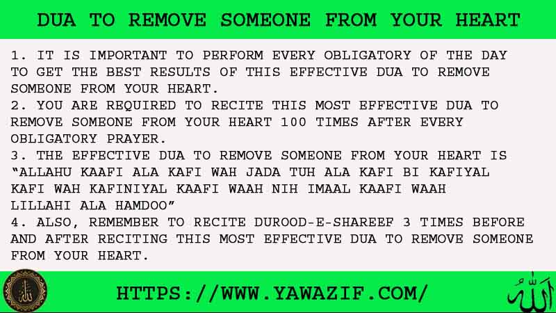 4 Strong Dua To Remove Someone From Your Heart