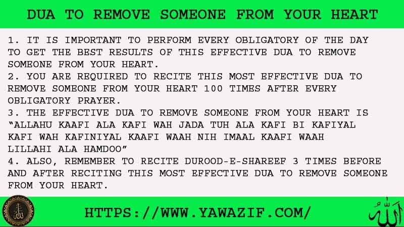 4 Strong Dua To Remove Someone From Your Heart