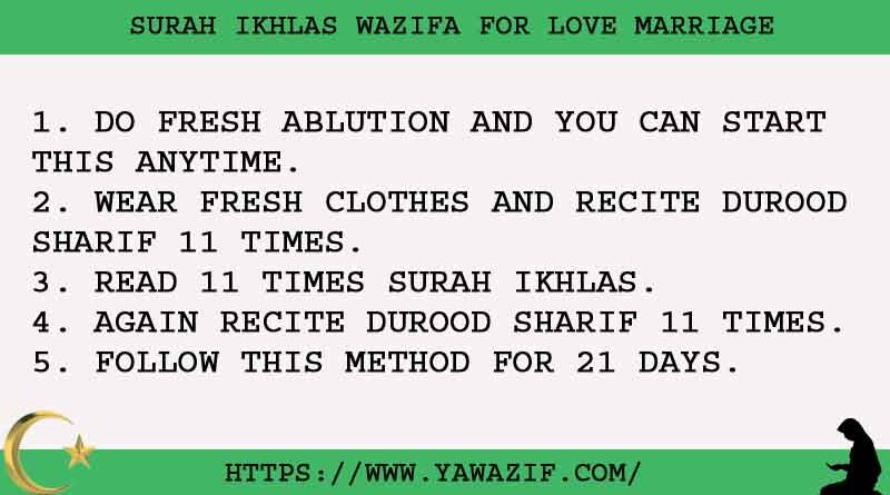 5 Speedy Surah Ikhlas Wazifa For Love Marriage