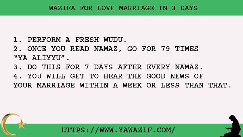 4 Impressive Wazifa For Love Marriage In 3 Days