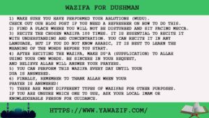 7 Powerful Wazifa For Dushman
